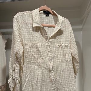 Sanctuary Gingham Buttonup Blouse